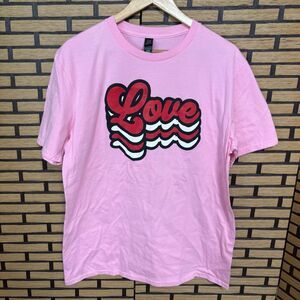 Anvil‎ Pink Love Tee Size Large